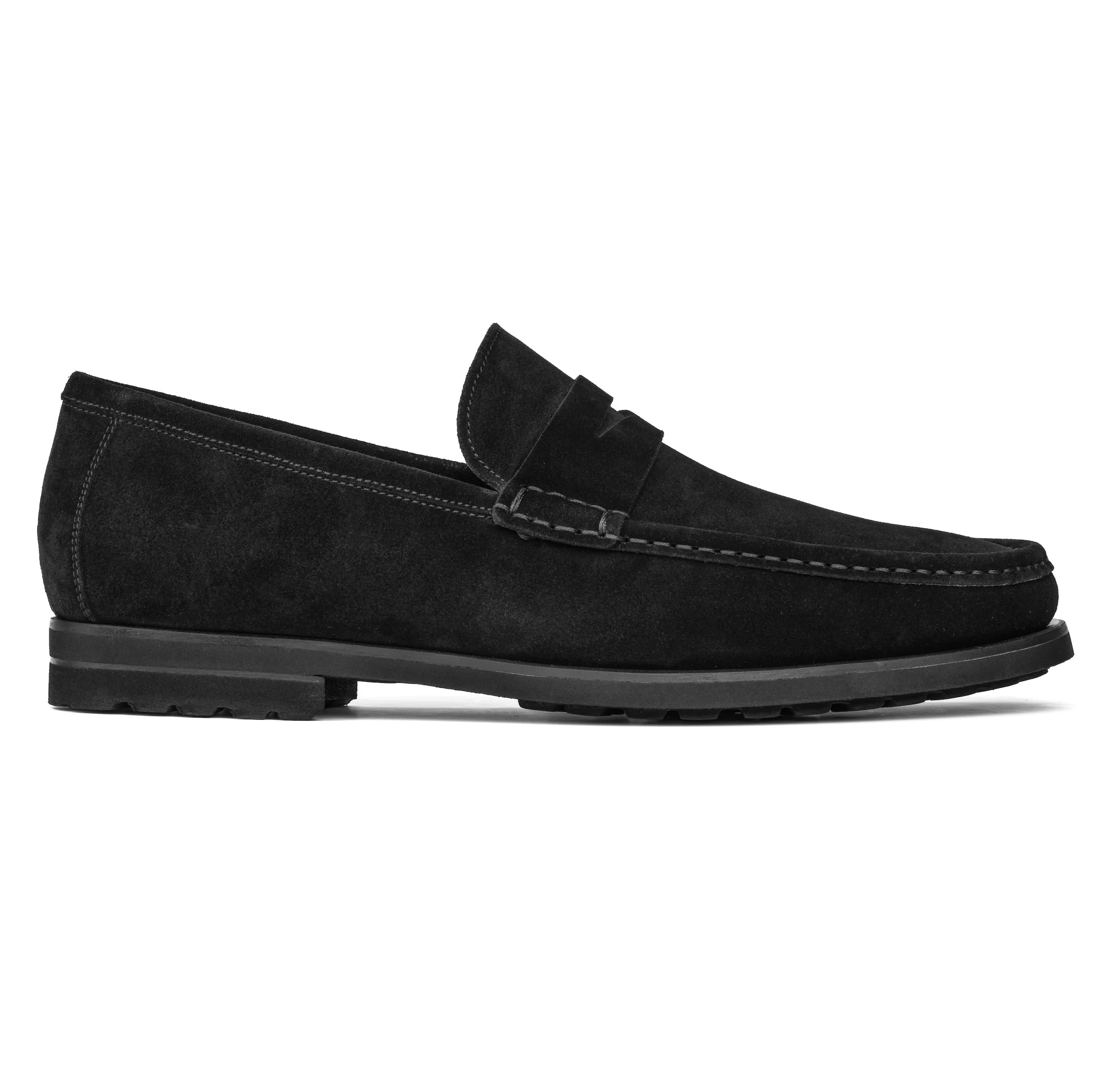 Belfast Black Suede Loafer