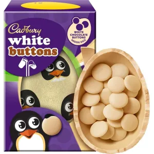 C'bury White Buttons Inside Egg Chocolate 98g