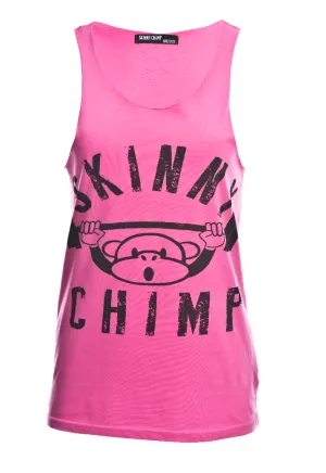 Classic Raw Cut Unisex Gym Vest - Pink