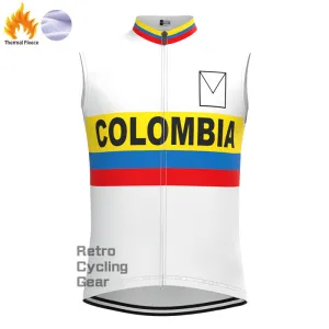 COLOMBIA Fleece Retro Cycling Vest