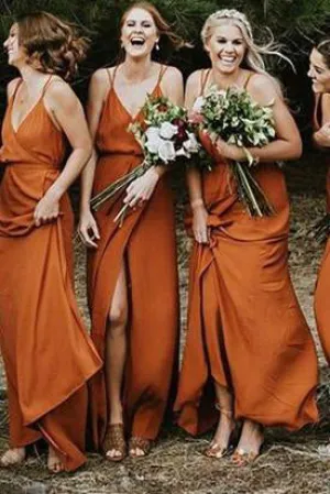 Customized Admirable Bridesmaid Dress Cheap Orange Bridesmaid Dresses BRK015