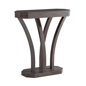 Guild Modern Walnut Oak 1-Shelf Console Table