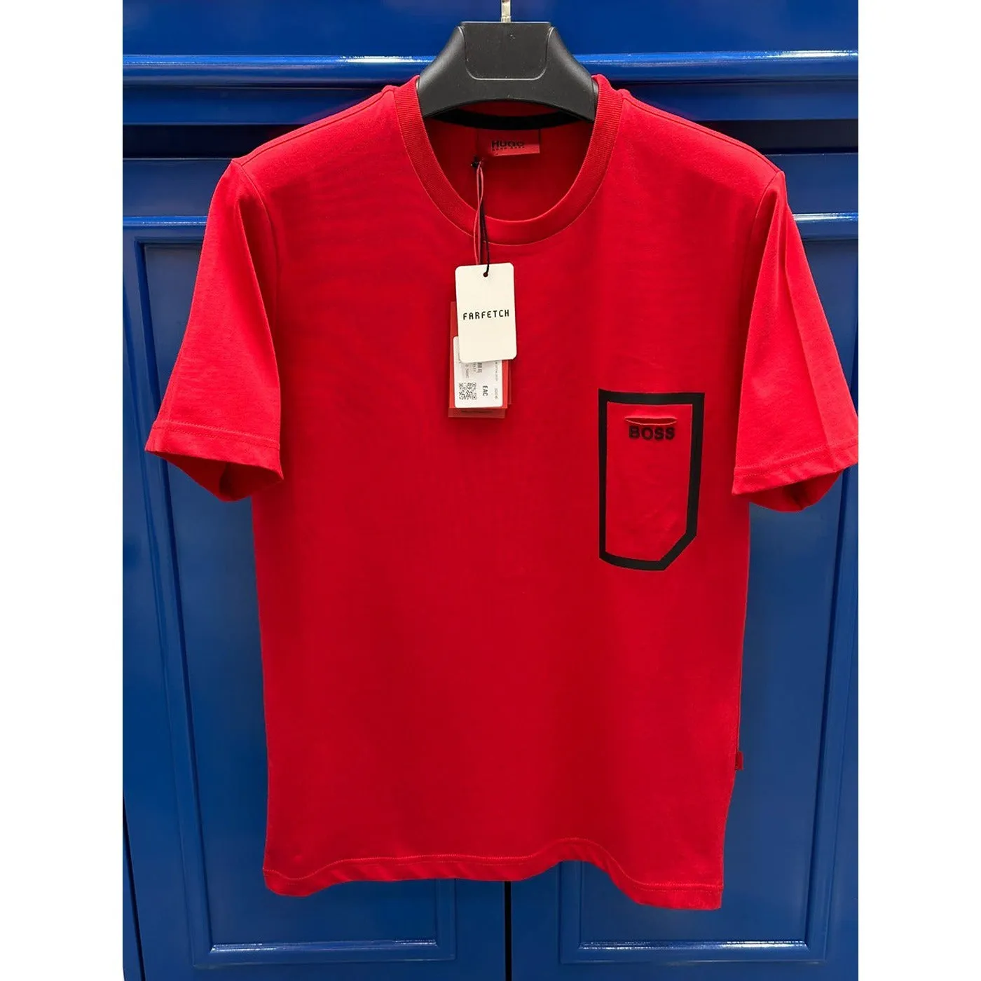 HB Red Pocket Detail Tshirt