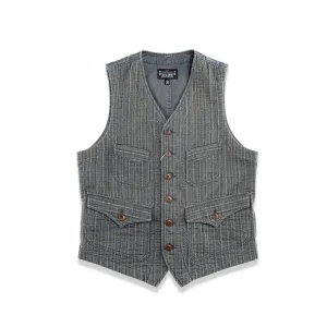 Men's Striped Jacquard V-neck Vest