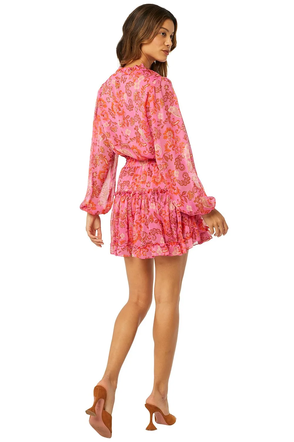 Misa - Lorena Dress in Careyes Floral Chiffon