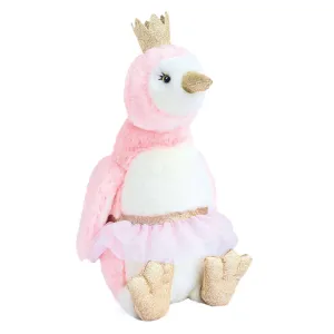 Pink Penguin Stuffed Animal with Glitter Accents