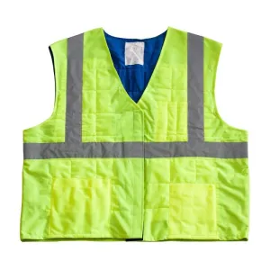 PIP EZ-Cool 390-EZ202 ANSI Type R Class 2 Evaporative Cooling Vest, Hi Vis Yellow, 1 Each