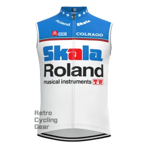 Skala Blue Retro Cycling Vest