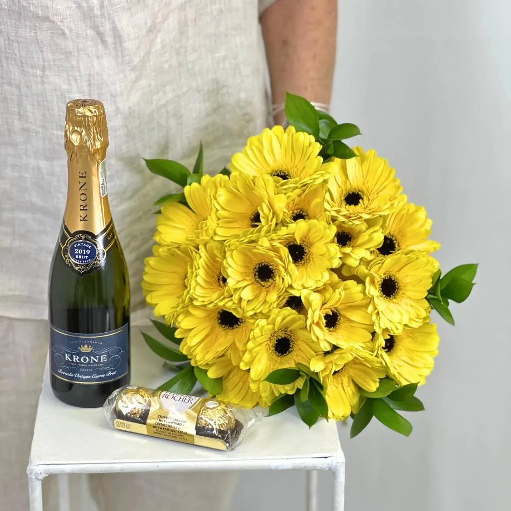 Yellow Gerbera Radiance Flower Bouquet